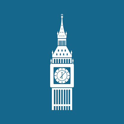 This is a vector illustration of Big Ben in Westminster, London