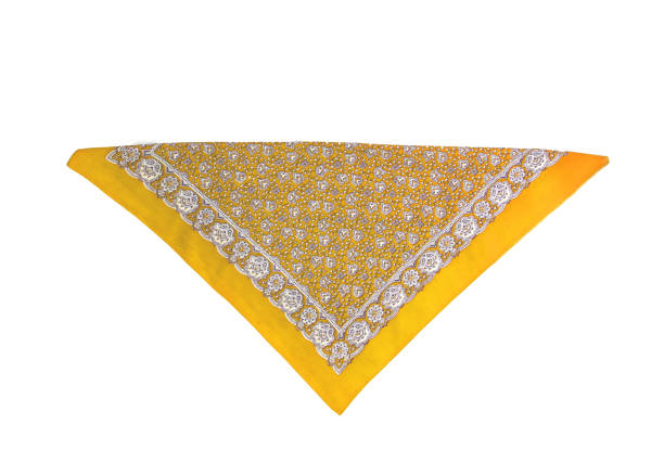 istock Yellow kerchief-bandana with a pattern, isolated 683119162