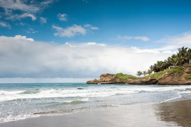 Photo of Small charming fishing village of Mompiche, Ecuadorian Pacific coastline