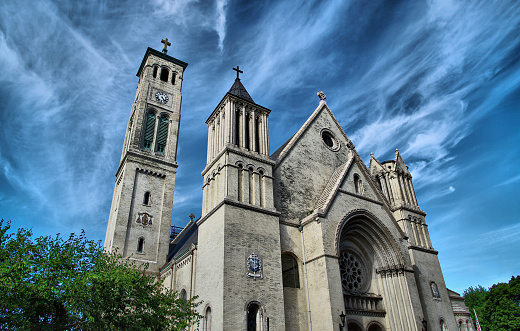 A view of the Mormon Temple in Salt Lake City, photographed in May.