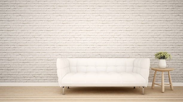 istock Living area in apartment or Home - 3D Rendering 683155290