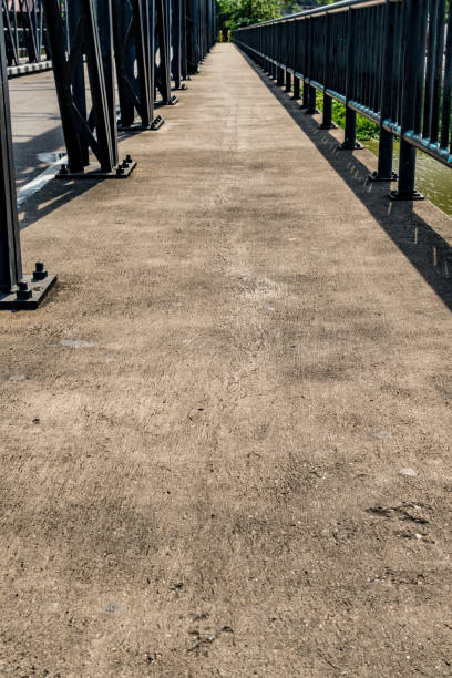 istock Concrete sidewalk of the bridge 683158342