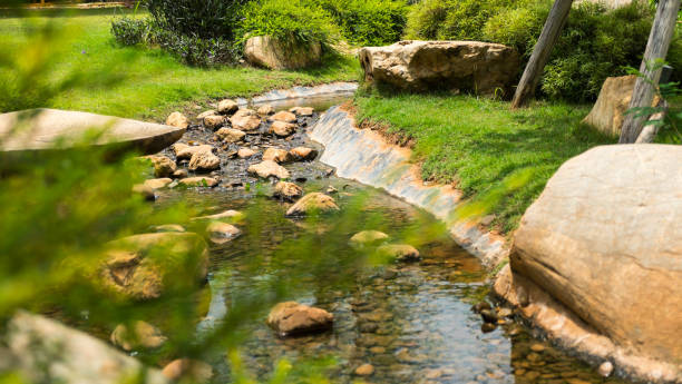 istock View of beautiful creek, Natural background 683162490