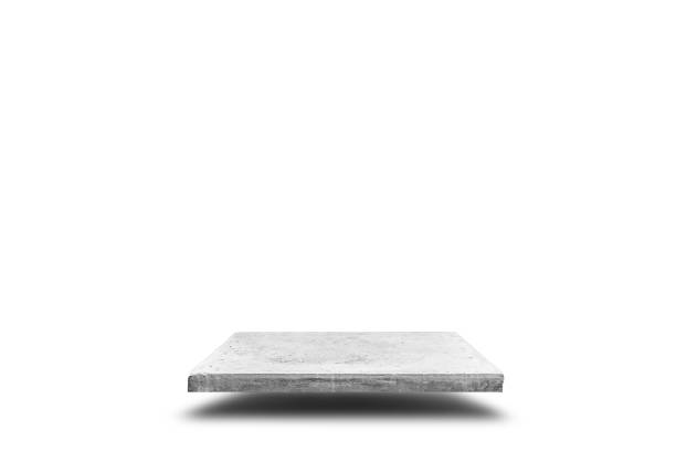 istock Empty concrete table on white background, Template mock up for display of your product. 683162518