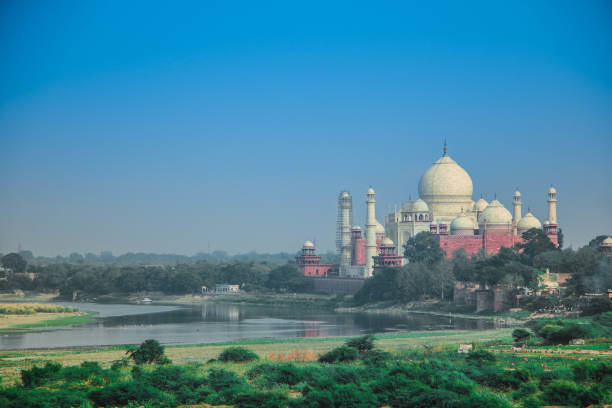 istock Taj Mahal from Red fort, Agra 683165916