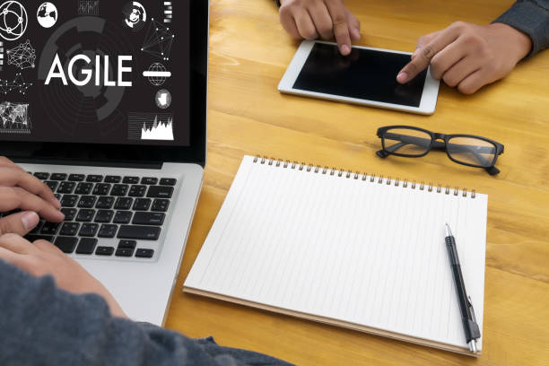 istock AGILE Agility Nimble Quick Fast Concept businessman working 683166360