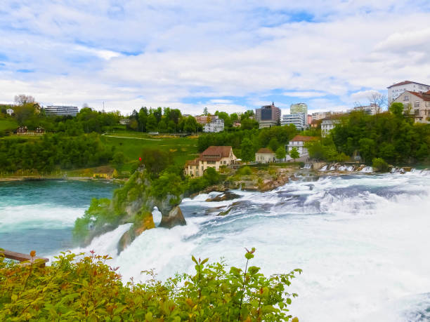 istock Largest waterfall in Europe by River Rhein in Switzerland 683182294