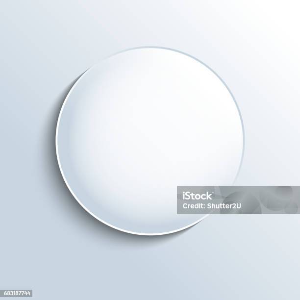 White Glass Sphere Shape Button Stock Illustration - Download Image Now - Concave, White Color, Sphere