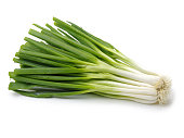 Vegetables: Spring Onion Isolated on White Background