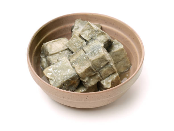 istock Smelly tofu  isolated on white background 683195442