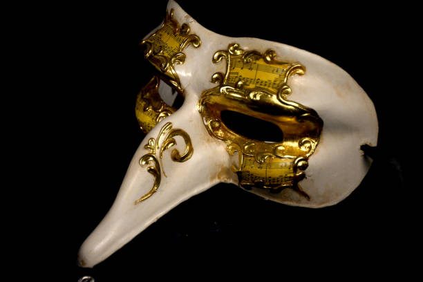 istock Still life: theater mask and music. 683222468