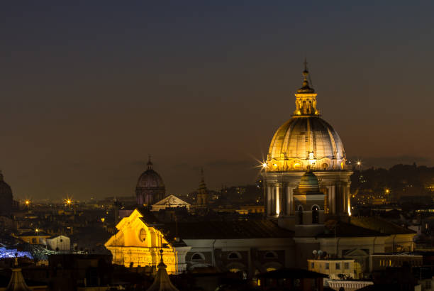 istock Panorama view of Rome at sunset 683229084