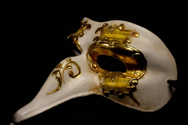 istock Still life: theater mask and music. 683229314