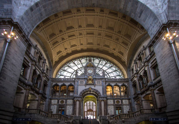 istock Railway station in Antwerpen, Belgium 683232930