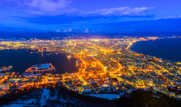 Mt. Hakodate Mt. Hakodate hakodate stock pictures, royalty-free photos & images