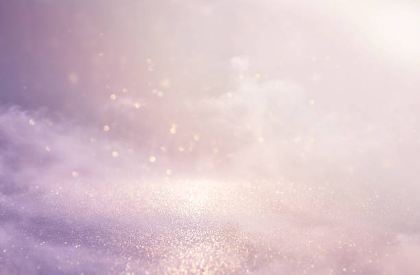 istock glitter vintage pink lights background. de-focused 683250380