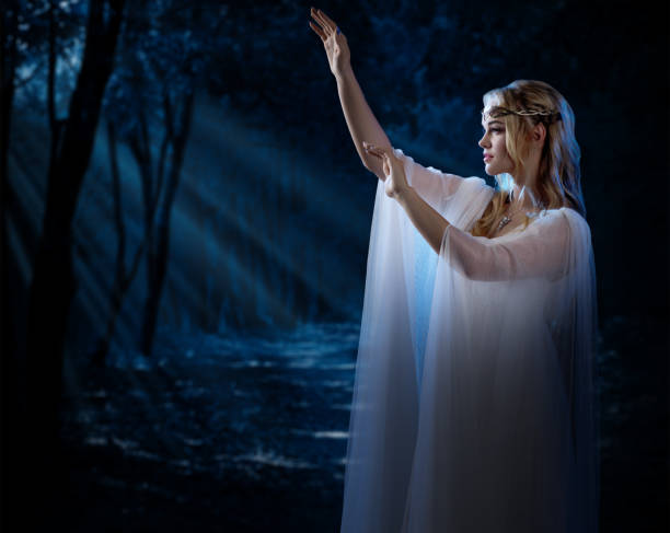 istock Elven girl in forest 683251068
