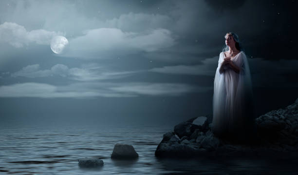 istock Elven girl on sea coast 683251086