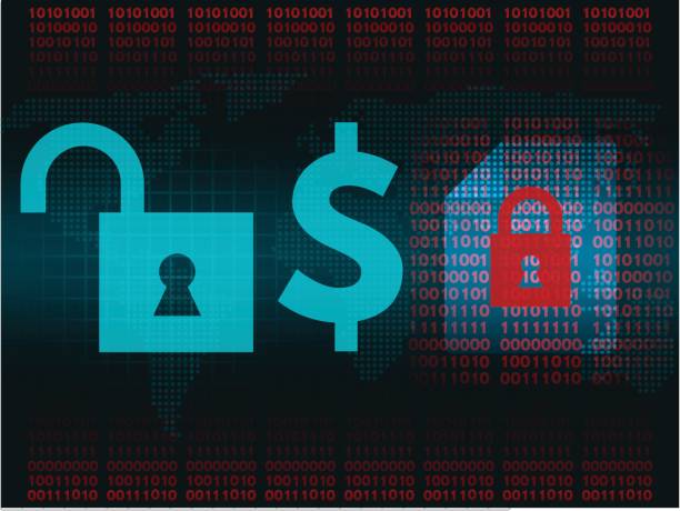 istock Concept of virus encryption of files. Redemption for files. 683254502