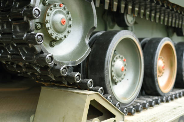 istock Military Caterpillar Track 683254560