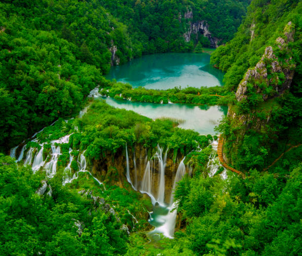 istock morning over waterfalls in Plitvice park, Croatia 683258274