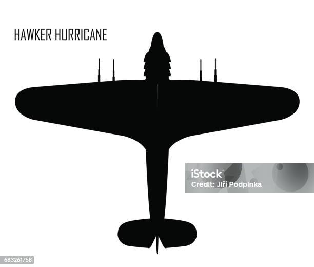 World War Ii Hawker Huricane Stock Illustration - Download Image Now - Air Vehicle, Allied Forces, Fighter Plane