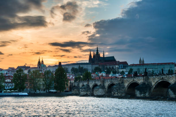 istock Prague Castle at sunset. Charles bridge (Karluv Most). Czech Republic 683271854