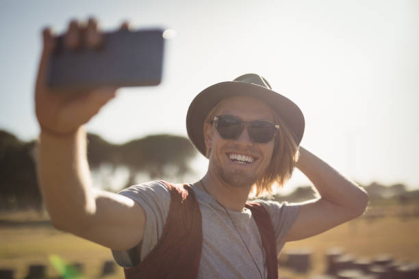 istock Happy man taking selfie from mobile phone 683272446