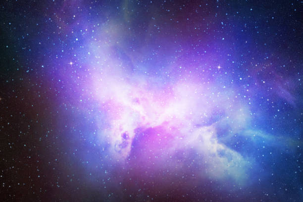 istock Night sky with stars and nebula 683274400