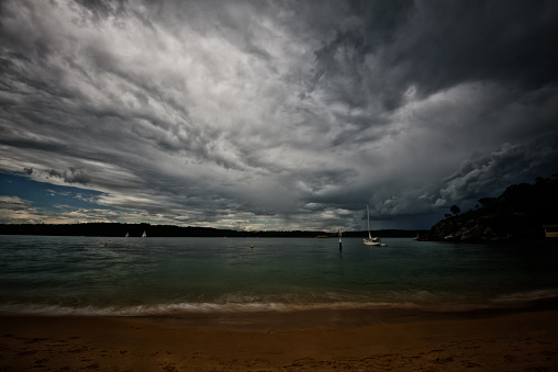Bad weather over Sydney, Australia