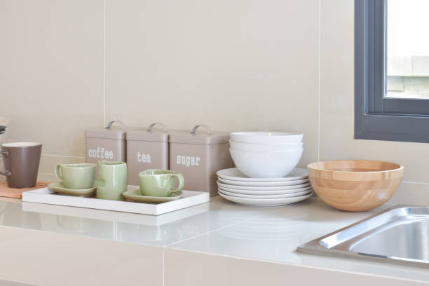 istock modern pantry with white utensil in kitchen 683297212