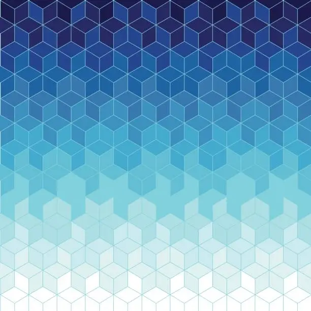 Vector illustration of Abstract  blue geometric  background
