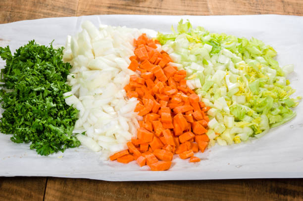 istock Preparation for soup with carrots, onions and celery 683307436