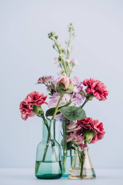arrangement de fleurs au pastel - small bouquet photos et images de collection