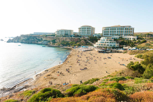 istock Golden bay beach on Malta 683310322