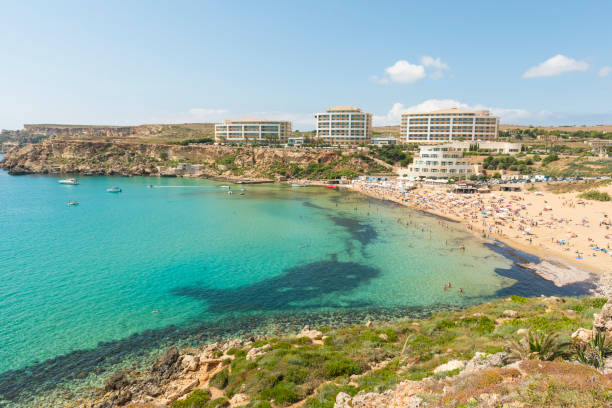 istock Golden bay beach on Malta 683313118