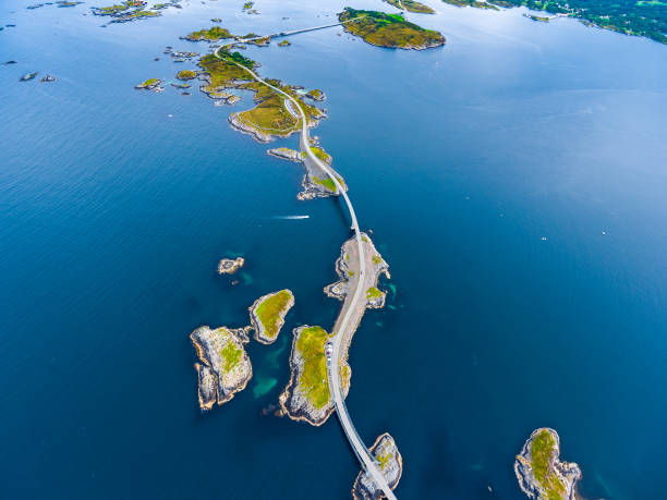 istock Atlantic Ocean Road aerial photography. 683319816