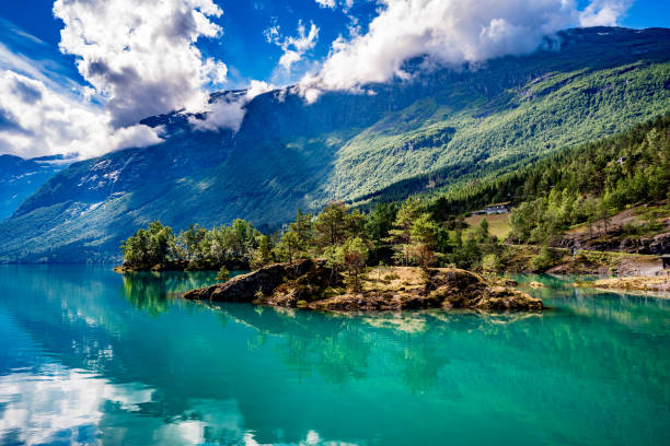 istock lovatnet lake Beautiful Nature Norway. 683319912