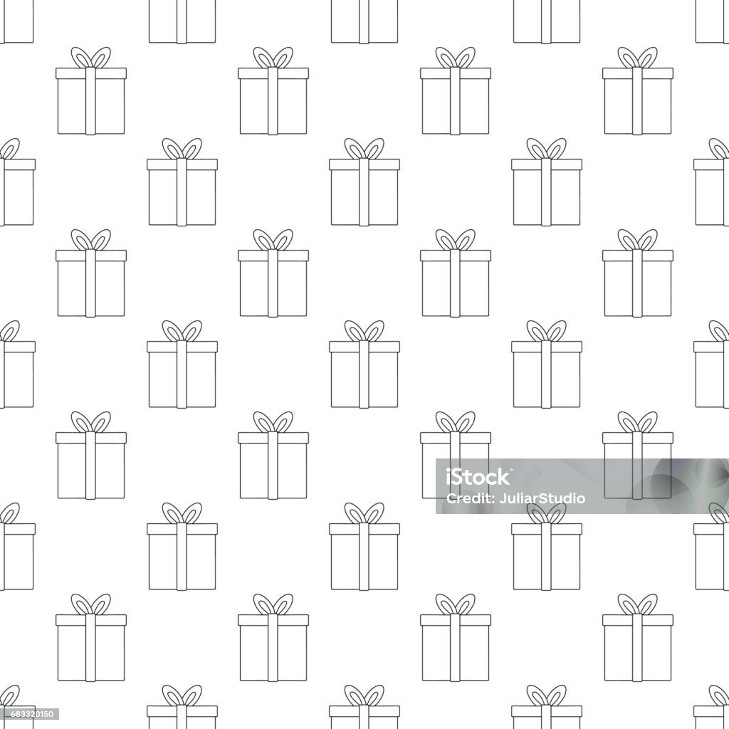 Gift pattern seamless Gift pattern seamless black for any design Backgrounds stock vector