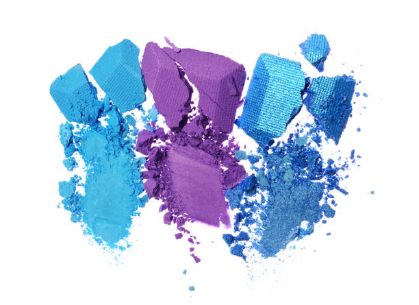 istock Smears of crushed blue and violet eyeshadow 683320620