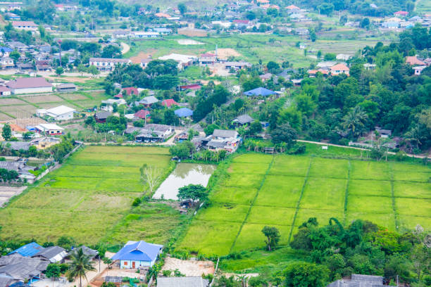 istock mountain and countryside landscape view in asia 683329234