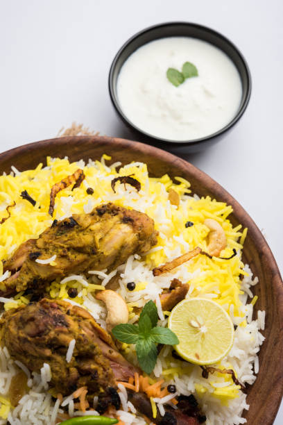 istock Hyderabadi chicken biryani or dum biryani, selective focus 683332632