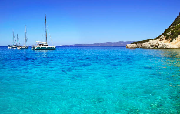 istock turquoise sea Ithaca island Greece 683333286