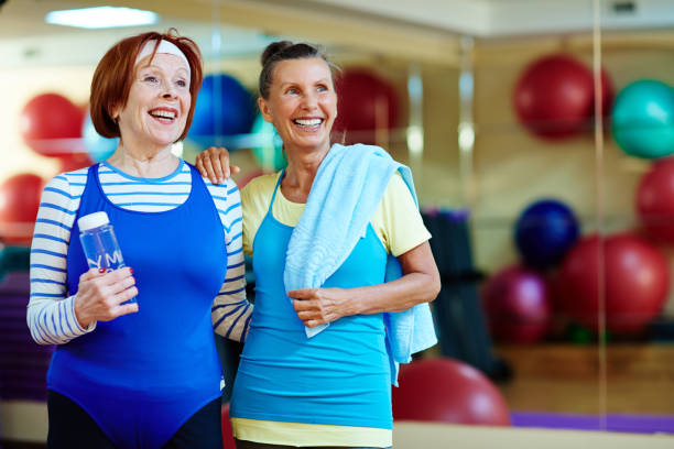 istock Grannies in gym 683336394