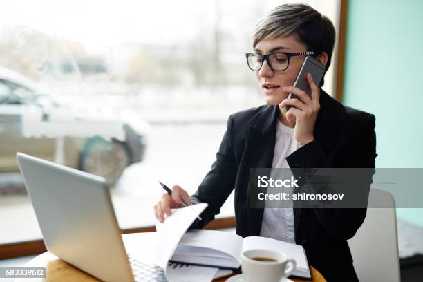 Busy Broker Stock Photo - Download Image Now - Using Phone, Real Estate Agent, Businesswoman