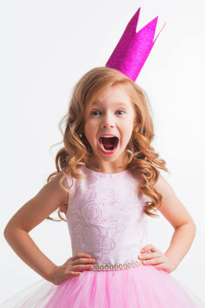 istock Little princess girl in crown 683343062