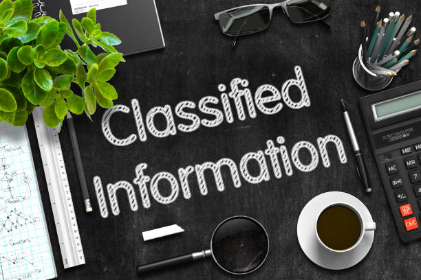 istock Classified Information on Black Chalkboard. 3D Rendering 683346374