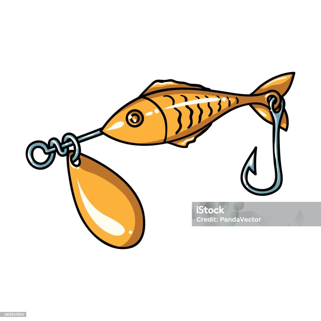 Biểu Tượng Mồi Câu Cá Theo Phong Cách Hoạt Hình Được Cô Lập Trên ...