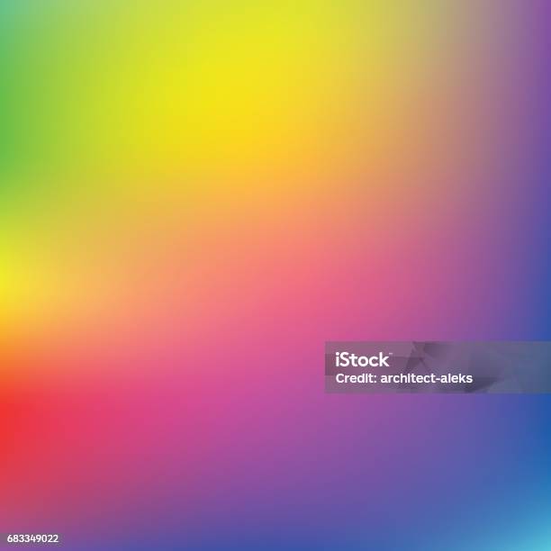 Light Rainbow Mesh Vector Background Stock Illustration - Download Image Now - Rainbow, Blurred Motion, Defocused