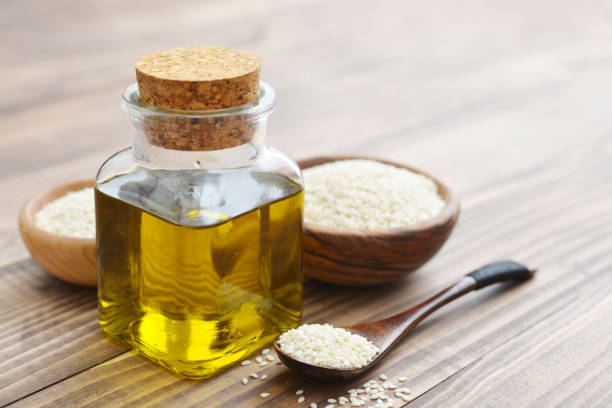 istock Sesame seeds and oil 683349130
